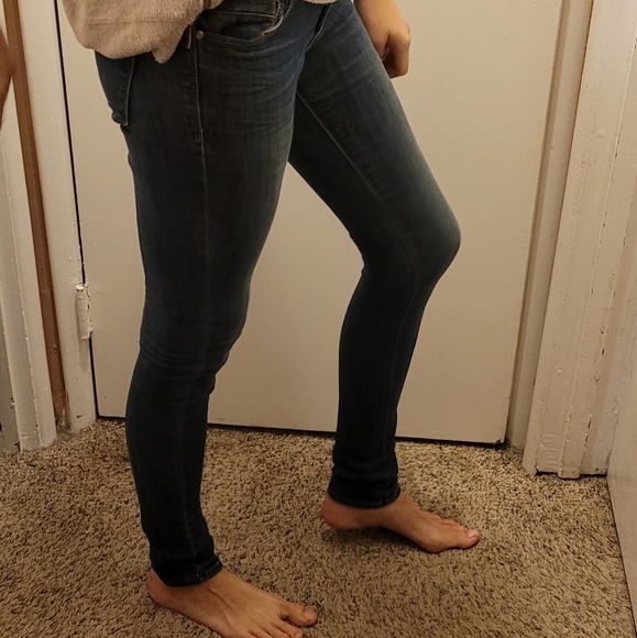Skinny blue washed out look jeans size 1 - Picture 11 of 12